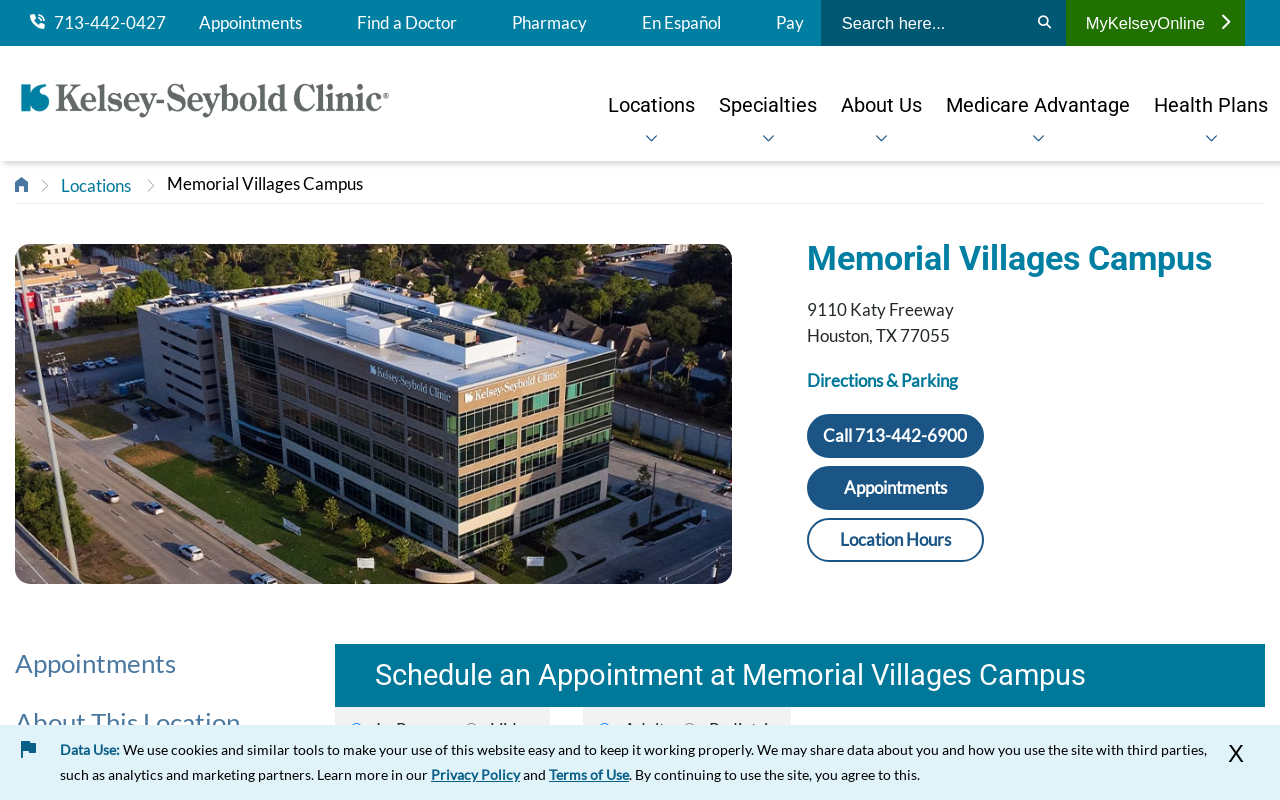 Kelsey-Seybold Clinic - Memorial Villages Campus — screenshot of their official website