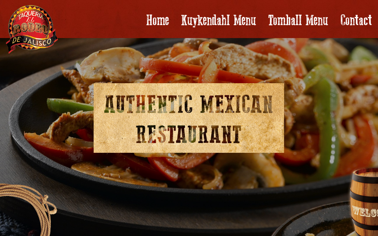 Taqueria El Rodeo de Jalisco — screenshot of their official website