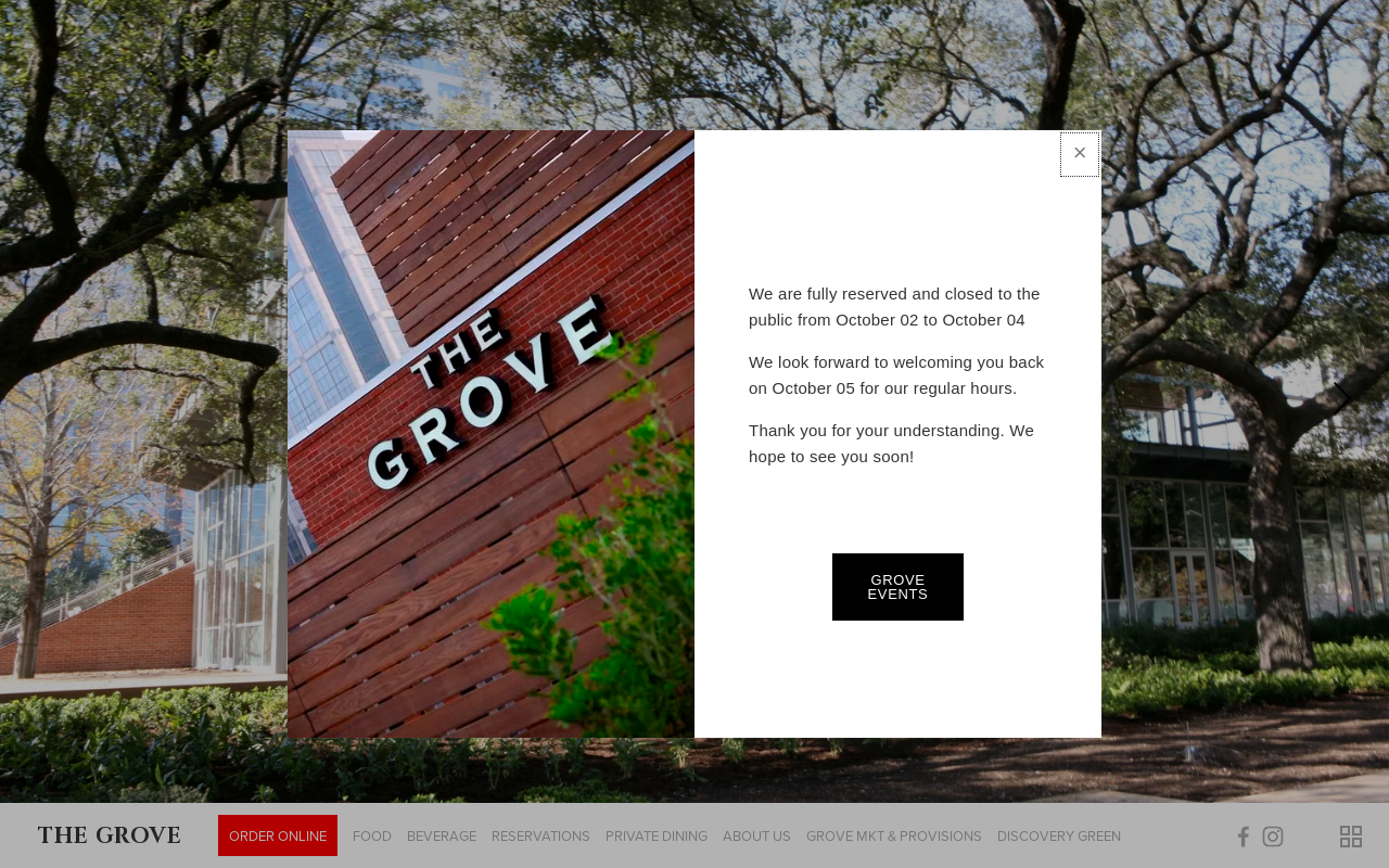 The Grove — screenshot of their official website