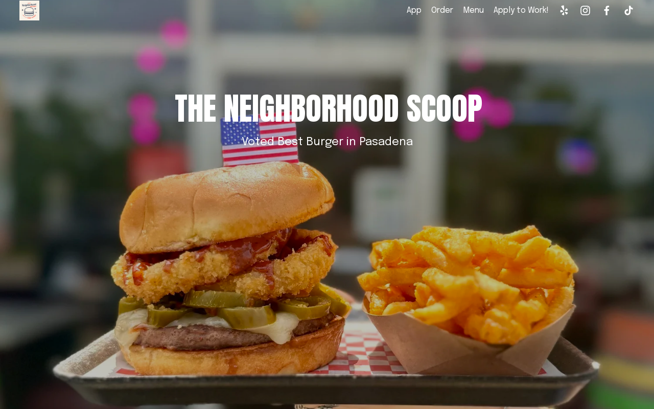 The Neighborhood Scoop — screenshot of their official website