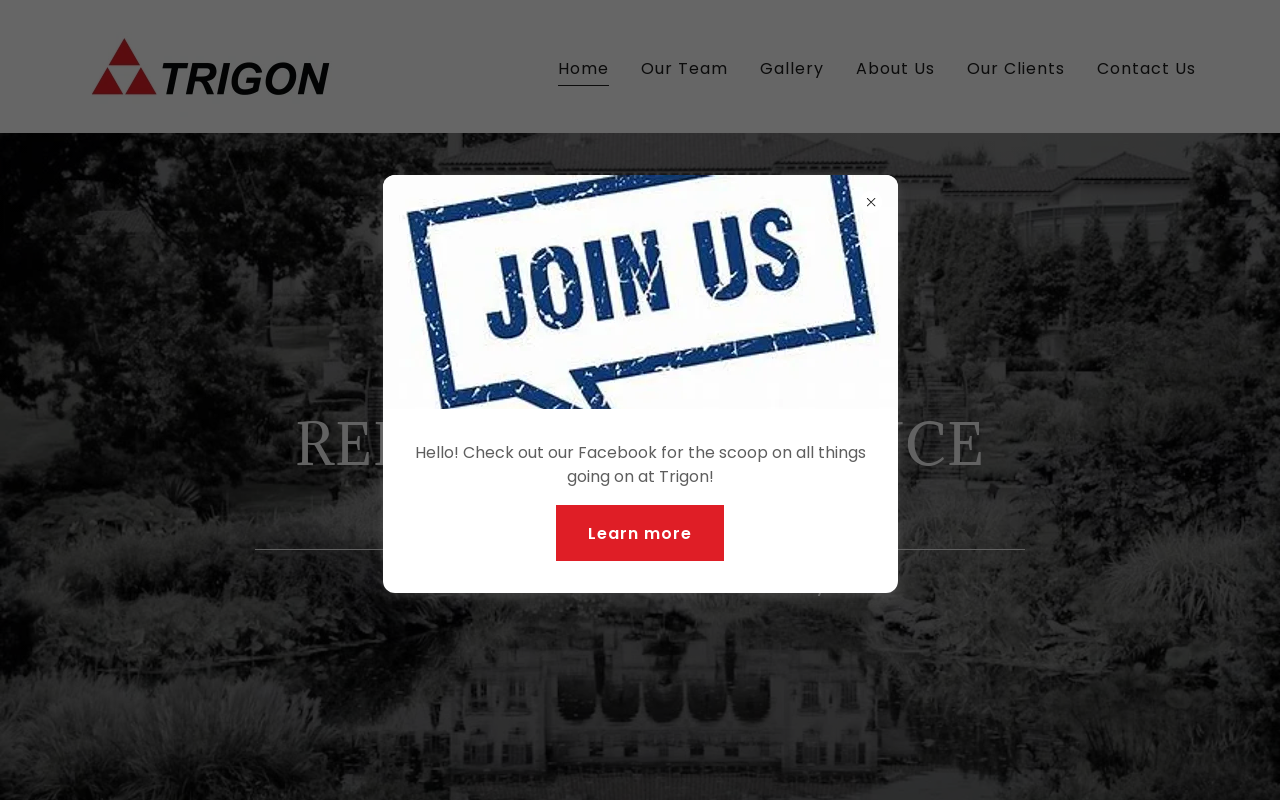 Trigon, Inc. — screenshot of their official website