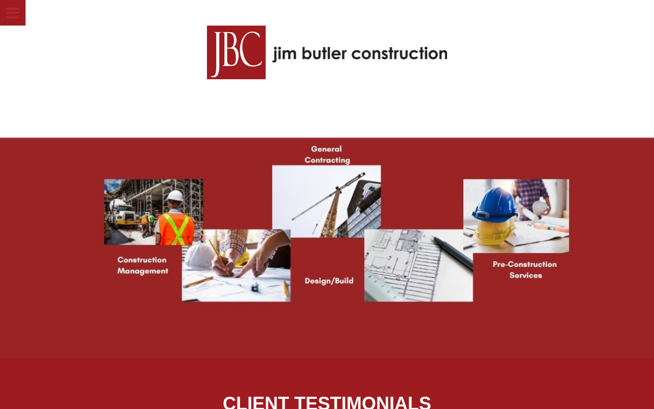 Jim Butler Construction — screenshot of their official website