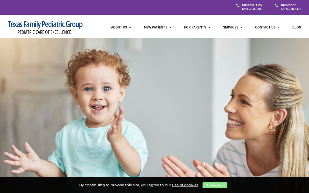 Texas Family Pediatric Group — screenshot of their official website