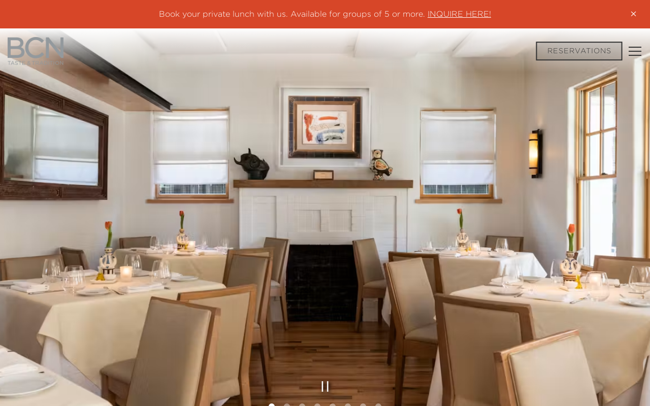 BCN Taste & Traditions — screenshot of their official website