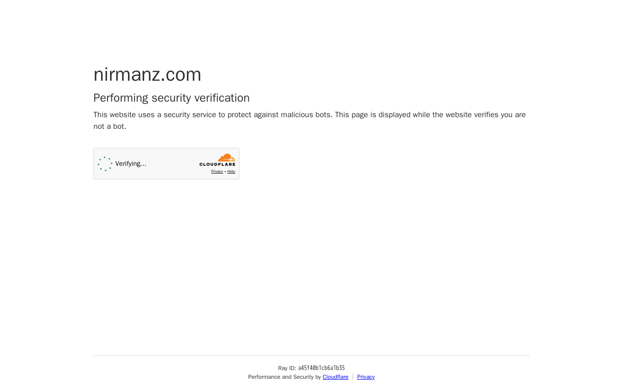 Nirmanz Food Boutique — screenshot of their official website