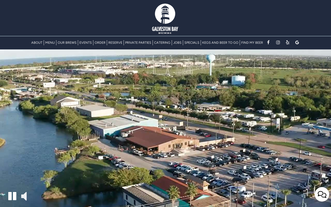 Galveston Bay Brewing — screenshot of their official website