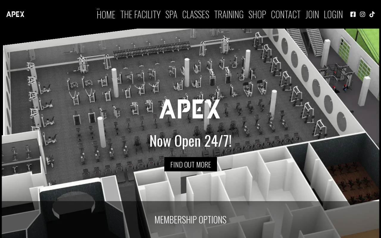 Apex — screenshot of their official website