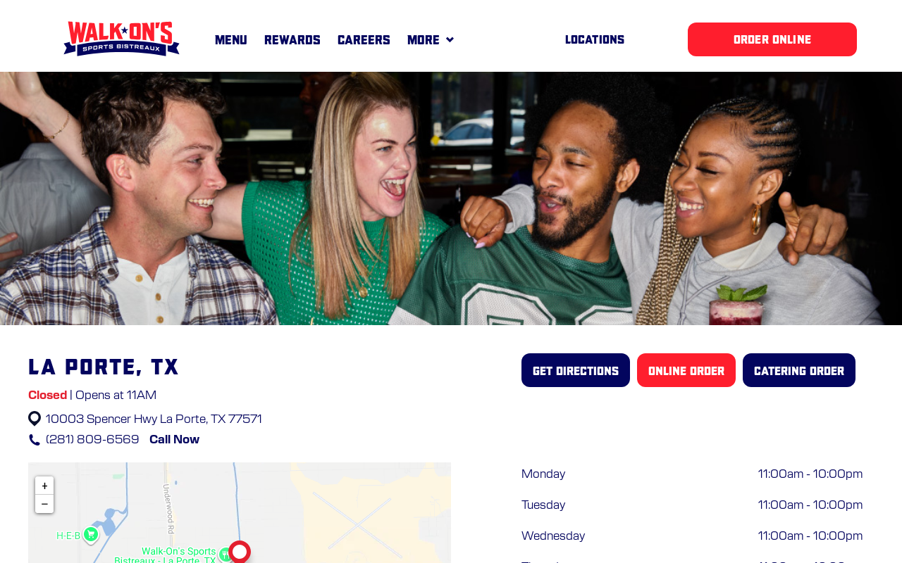 Walk-On's Sports Bistreaux — screenshot of their official website