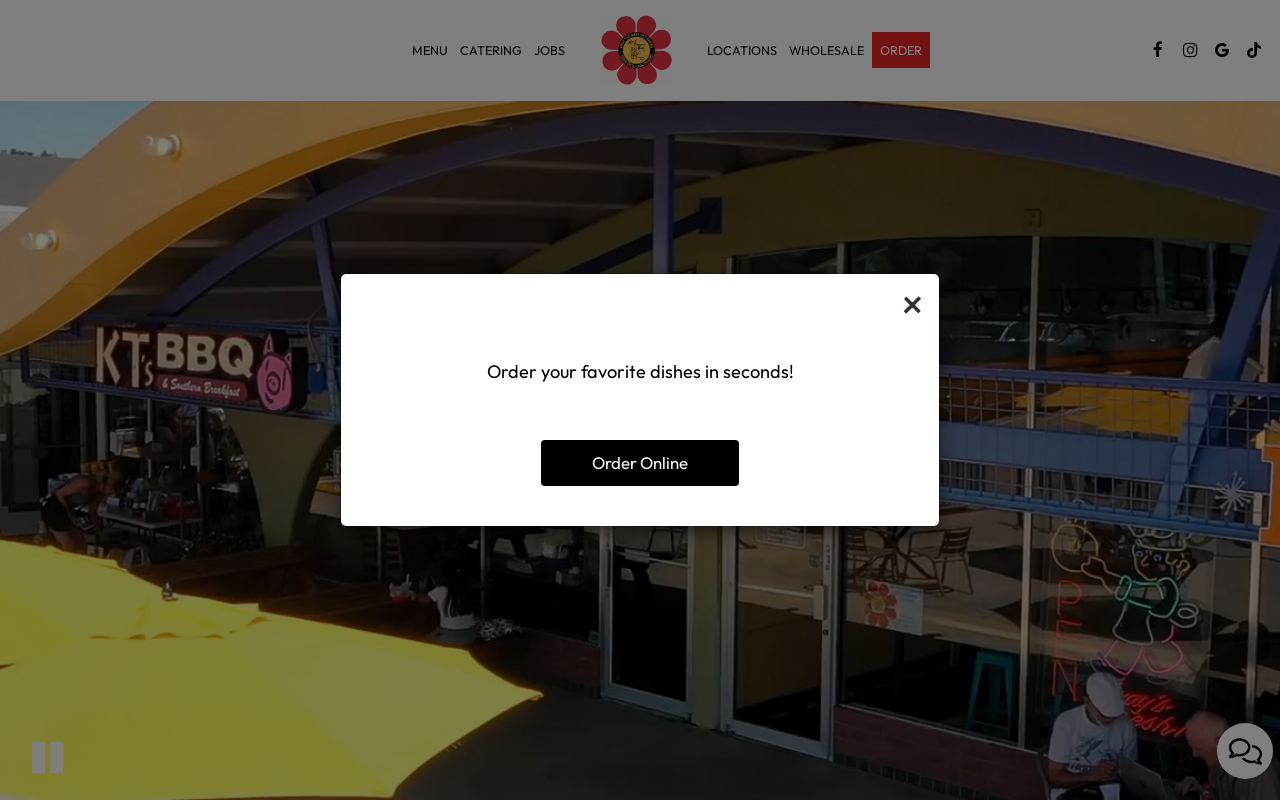 Moe's Broadway Bagels — screenshot of their official website
