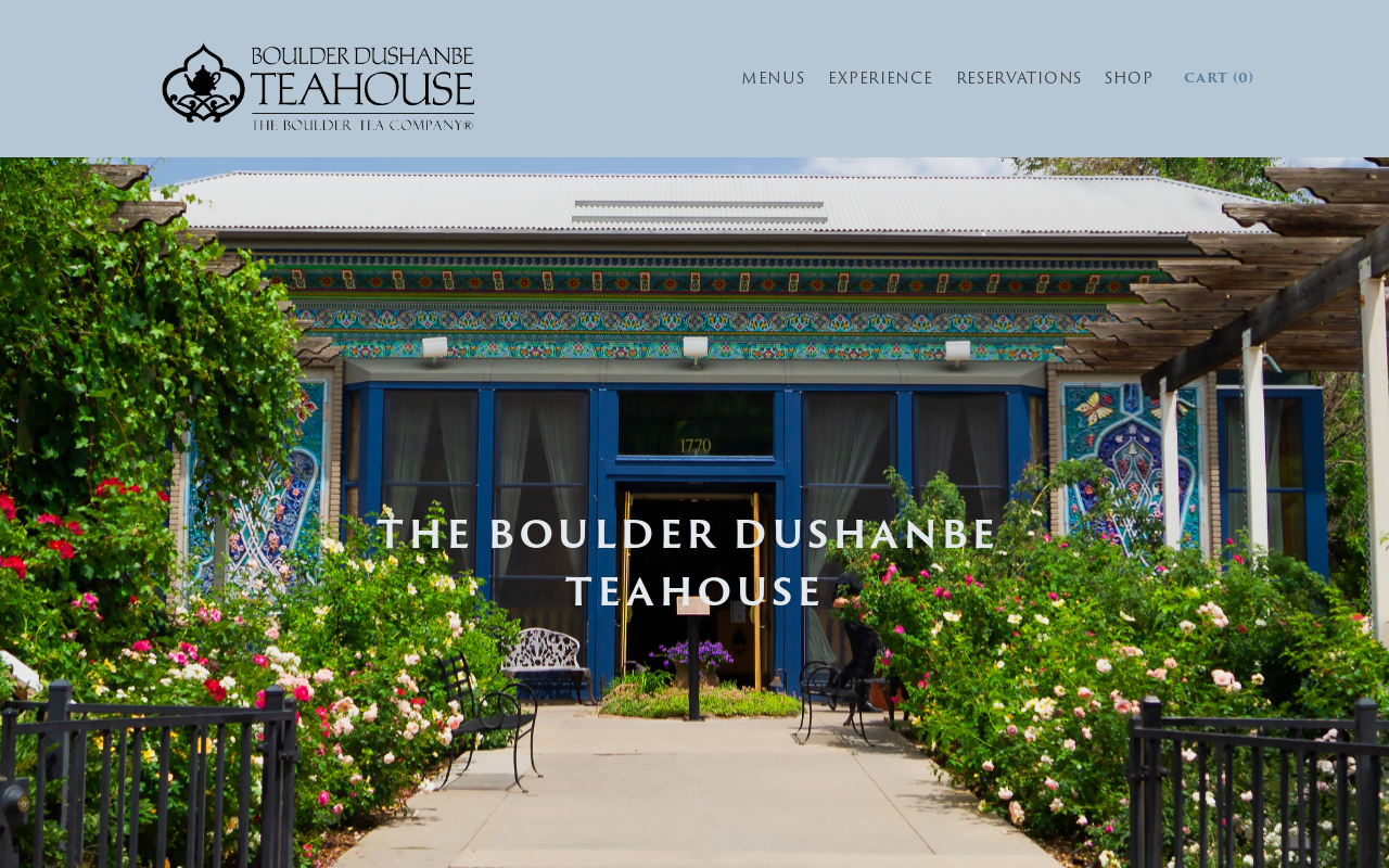 Boulder Dushanbe Tea House — screenshot of their official website
