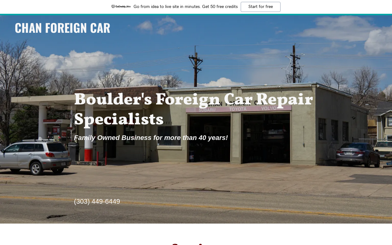 Chan Foreign Car — screenshot of their official website