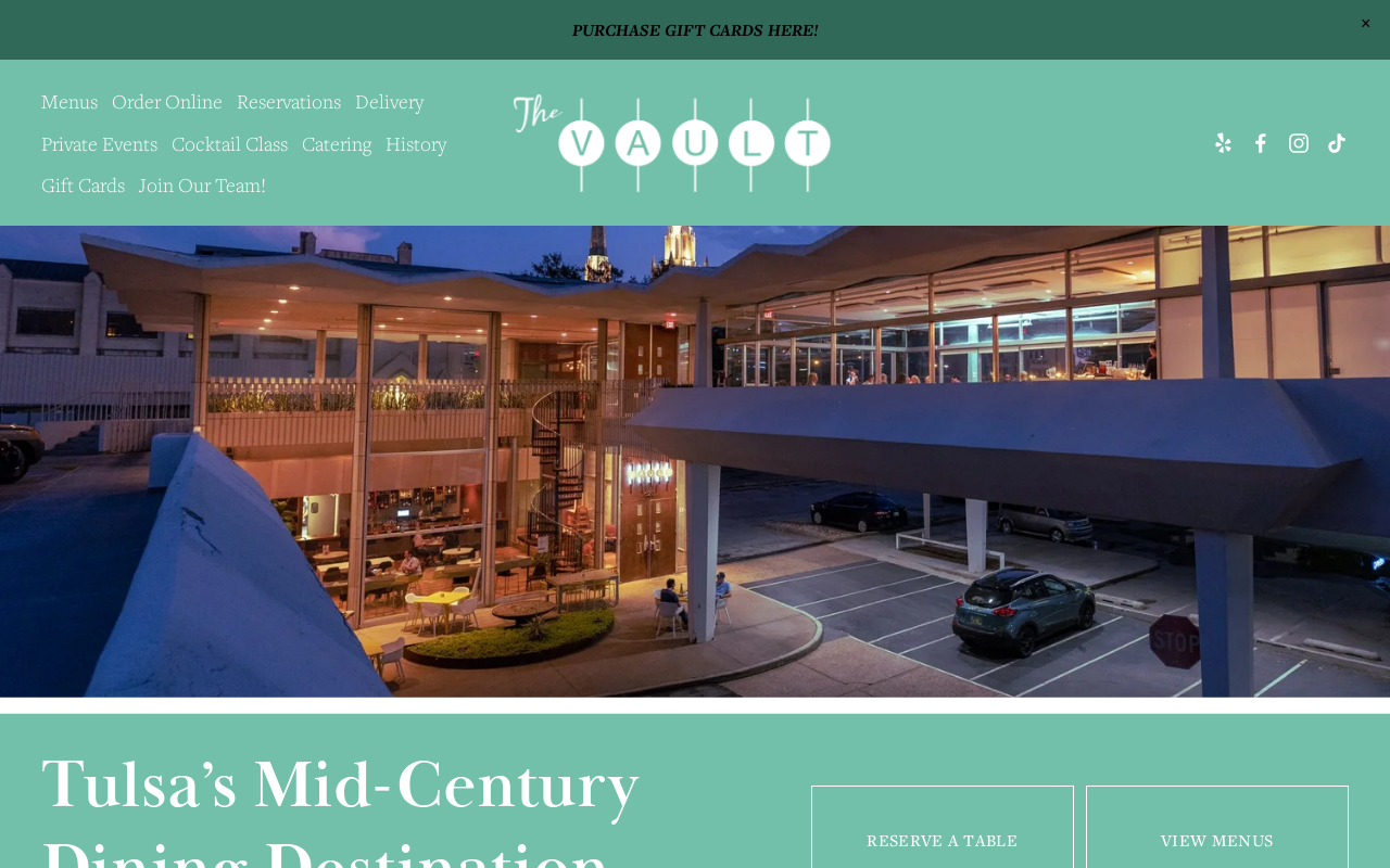 The Vault — screenshot of their official website