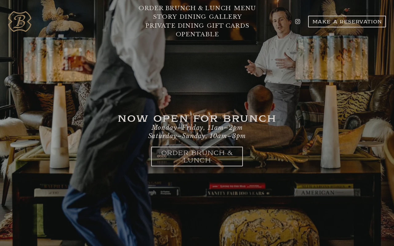 Barons on 1st — screenshot of their official website