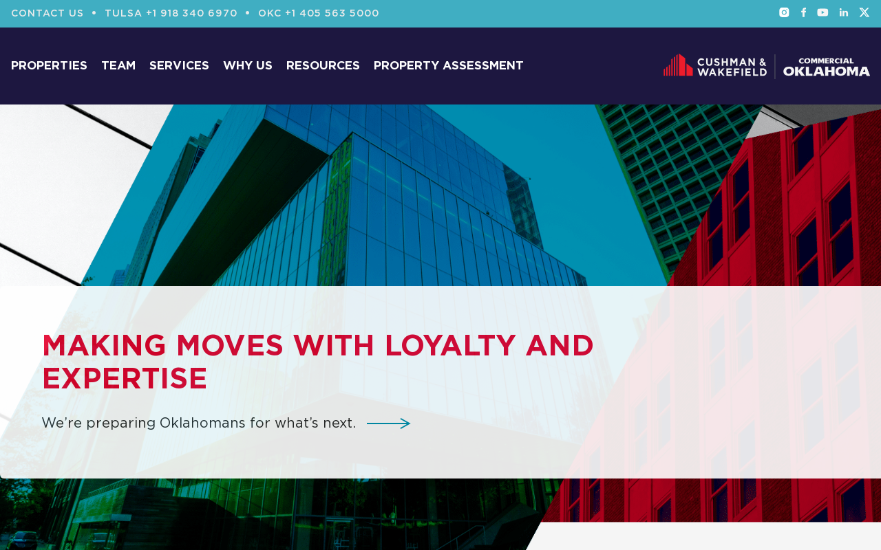 Cushman & Wakefield — screenshot of their official website