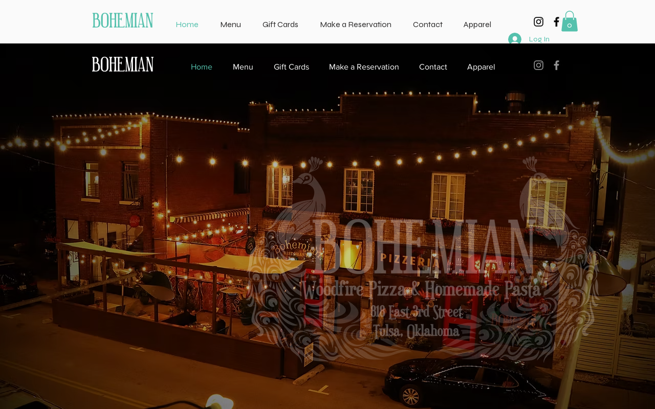 Bohemian — screenshot of their official website