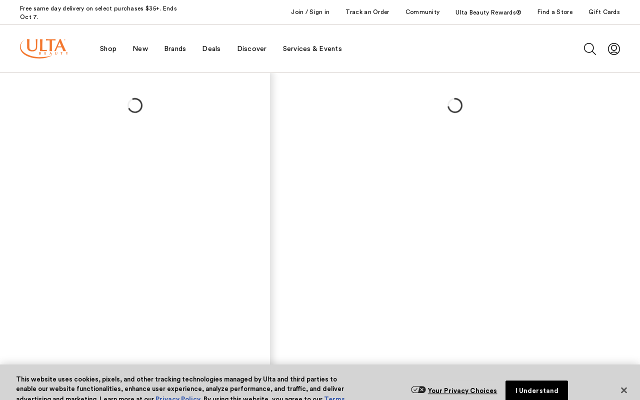 Ulta Beauty — screenshot of their official website