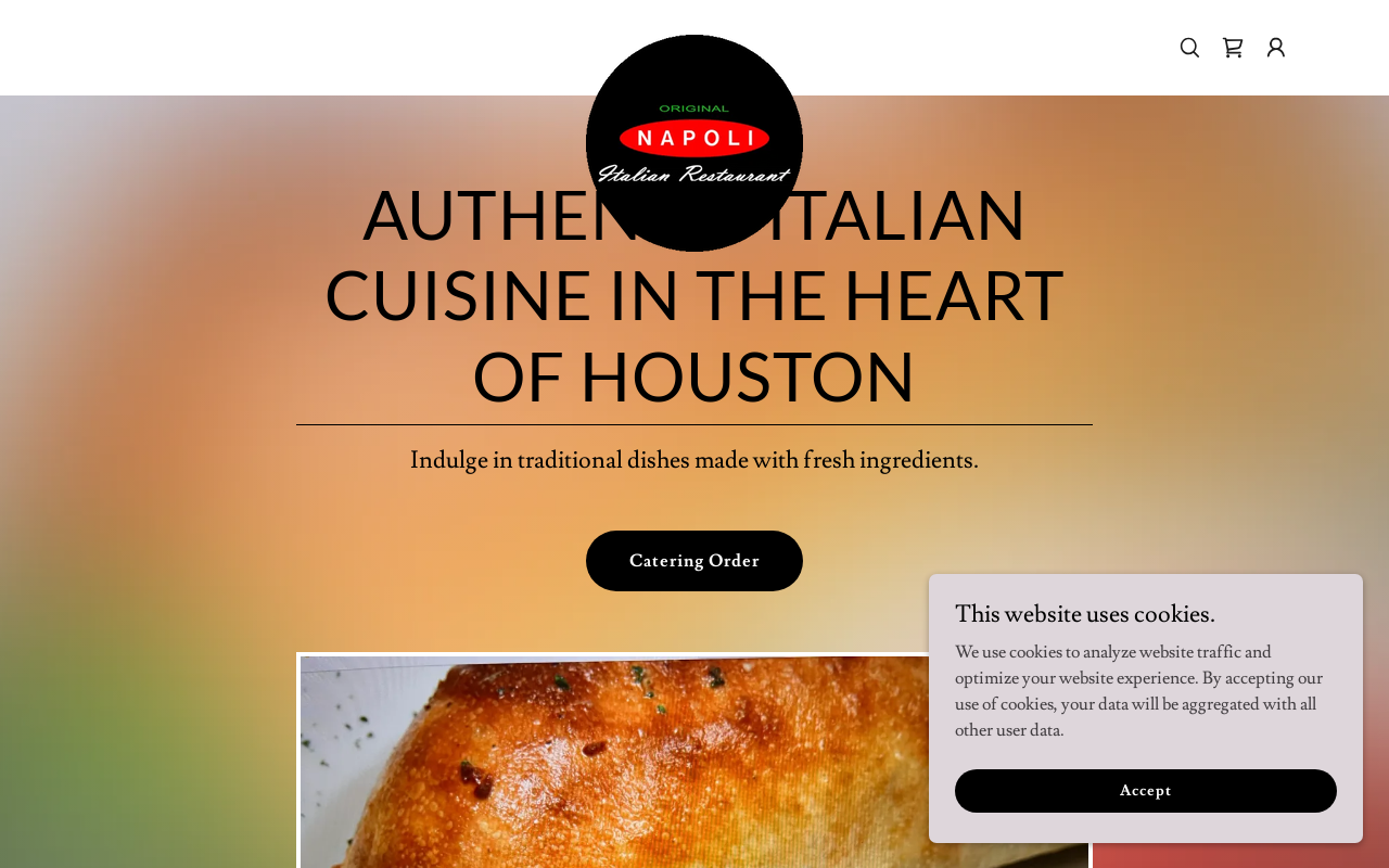 Original Napoli Italian Restaurant — screenshot of their official website