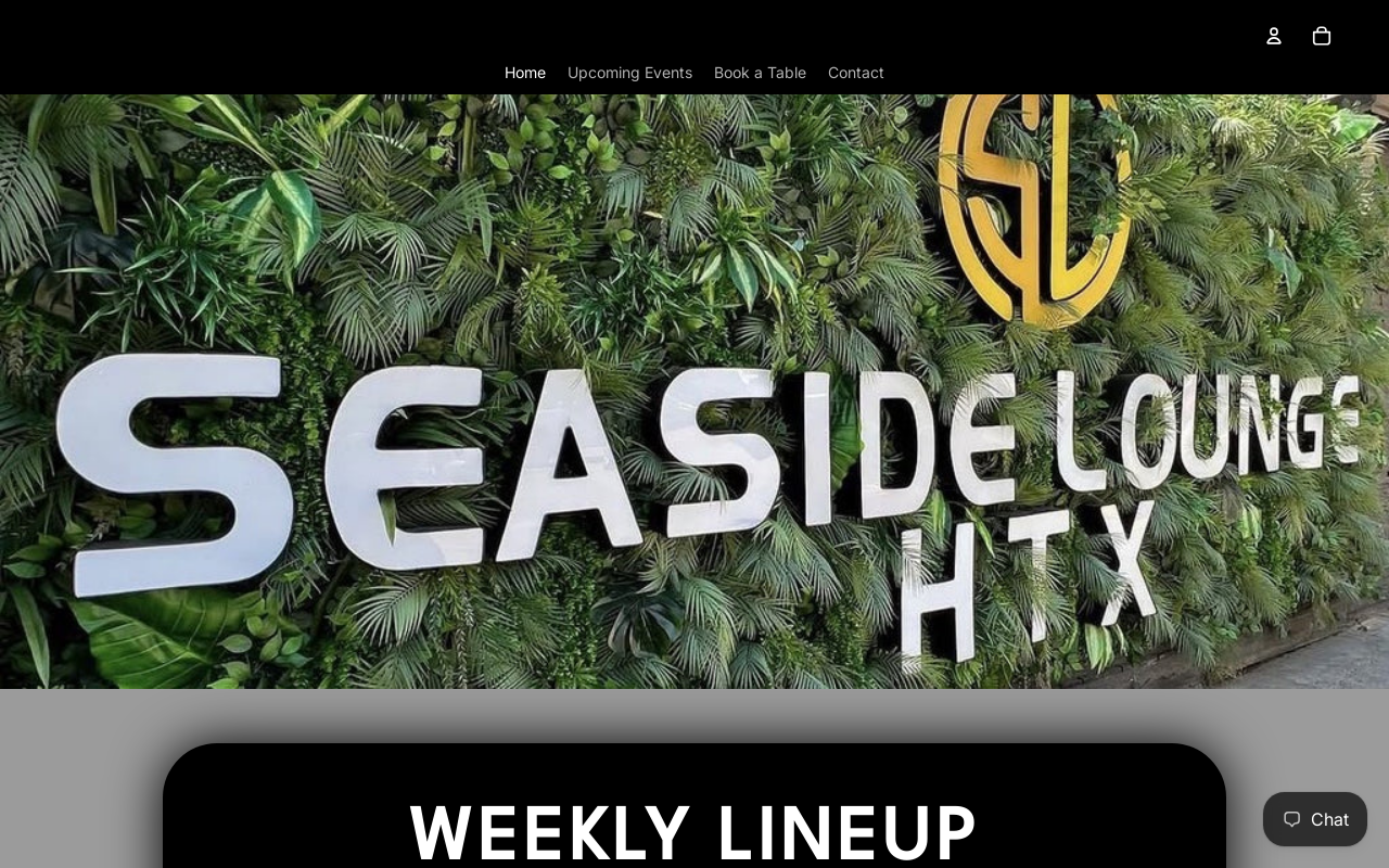 Seaside Lounge — screenshot of their official website