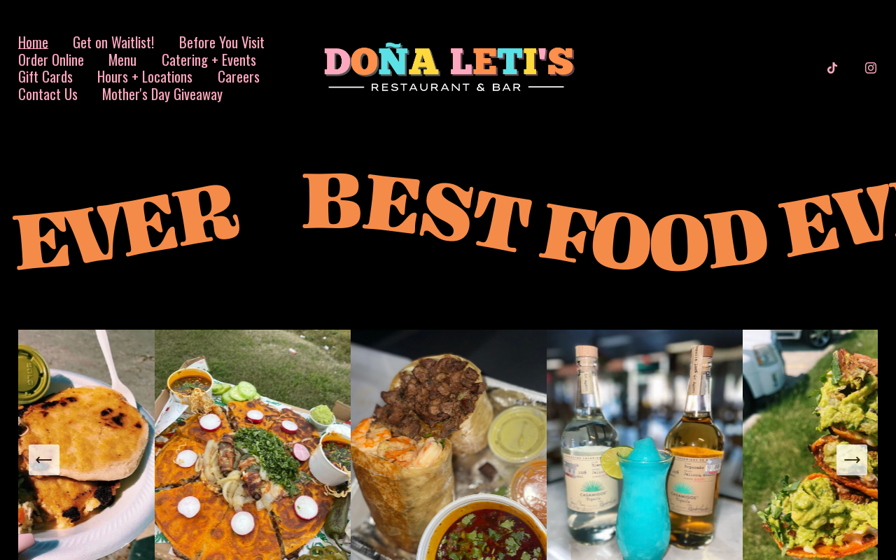 Doña Leti's — screenshot of their official website
