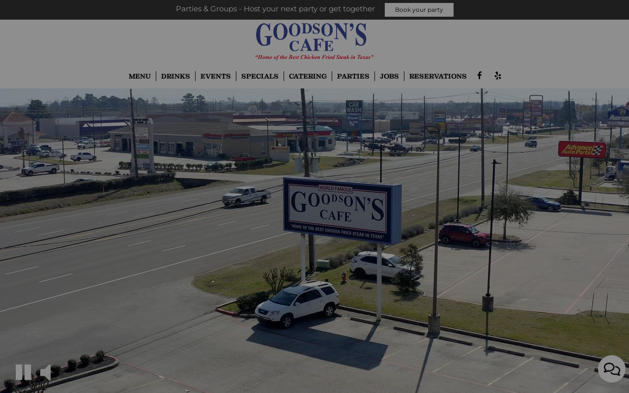Goodson's Cafe — screenshot of their official website