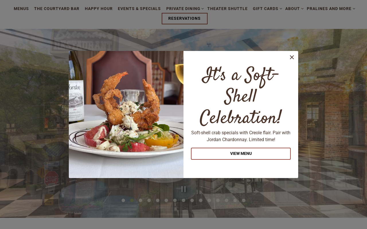 Brennan's — screenshot of their official website