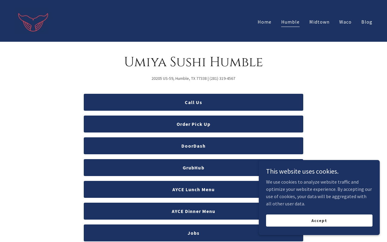Umiya Sushi — screenshot of their official website