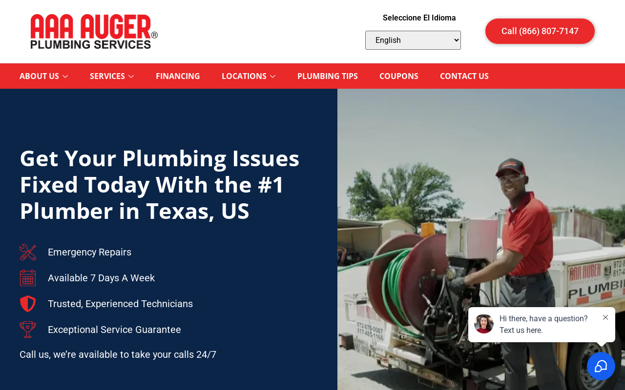 AAA Auger — screenshot of their official website