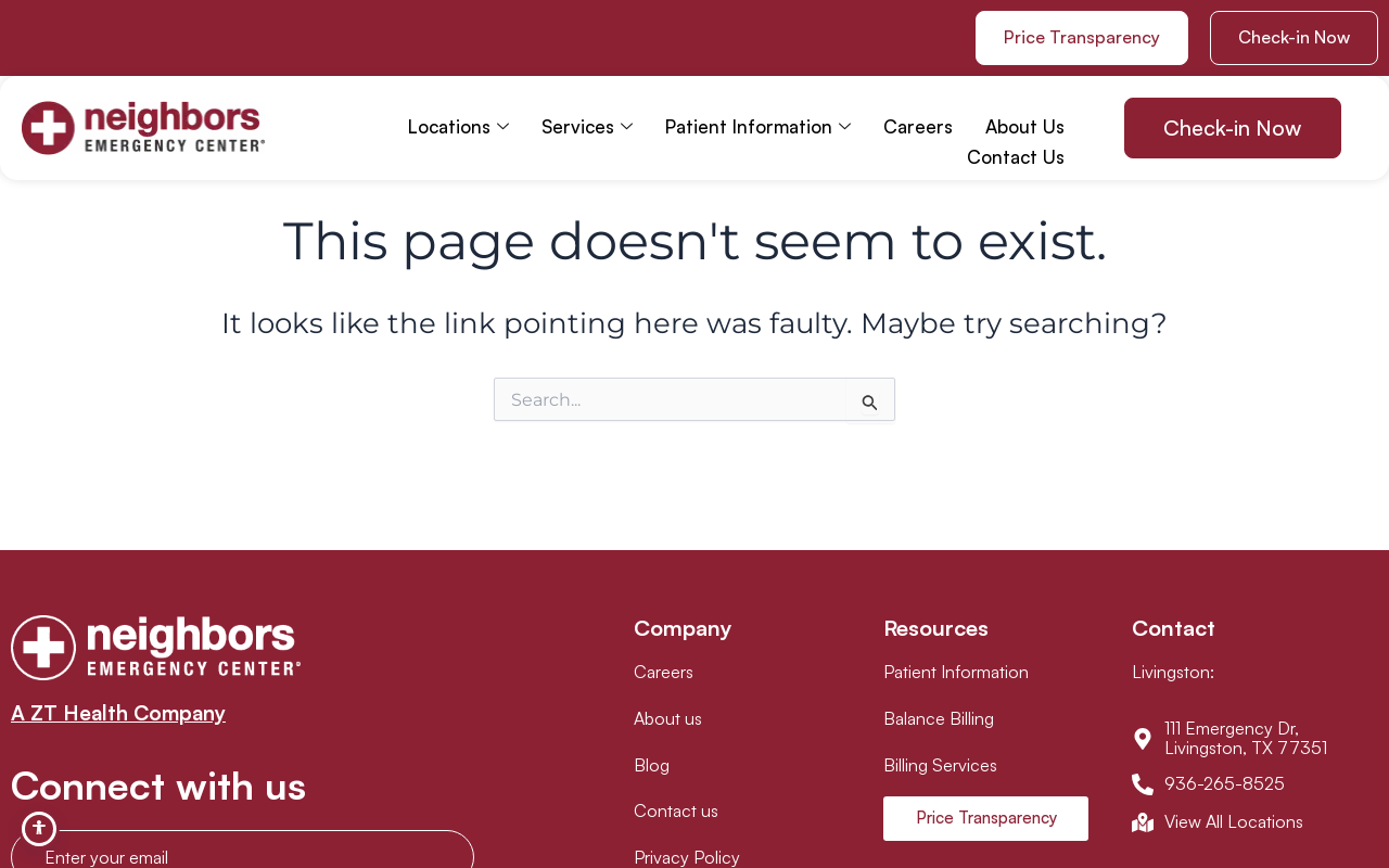 SignatureCare Emergency Center — screenshot of their official website