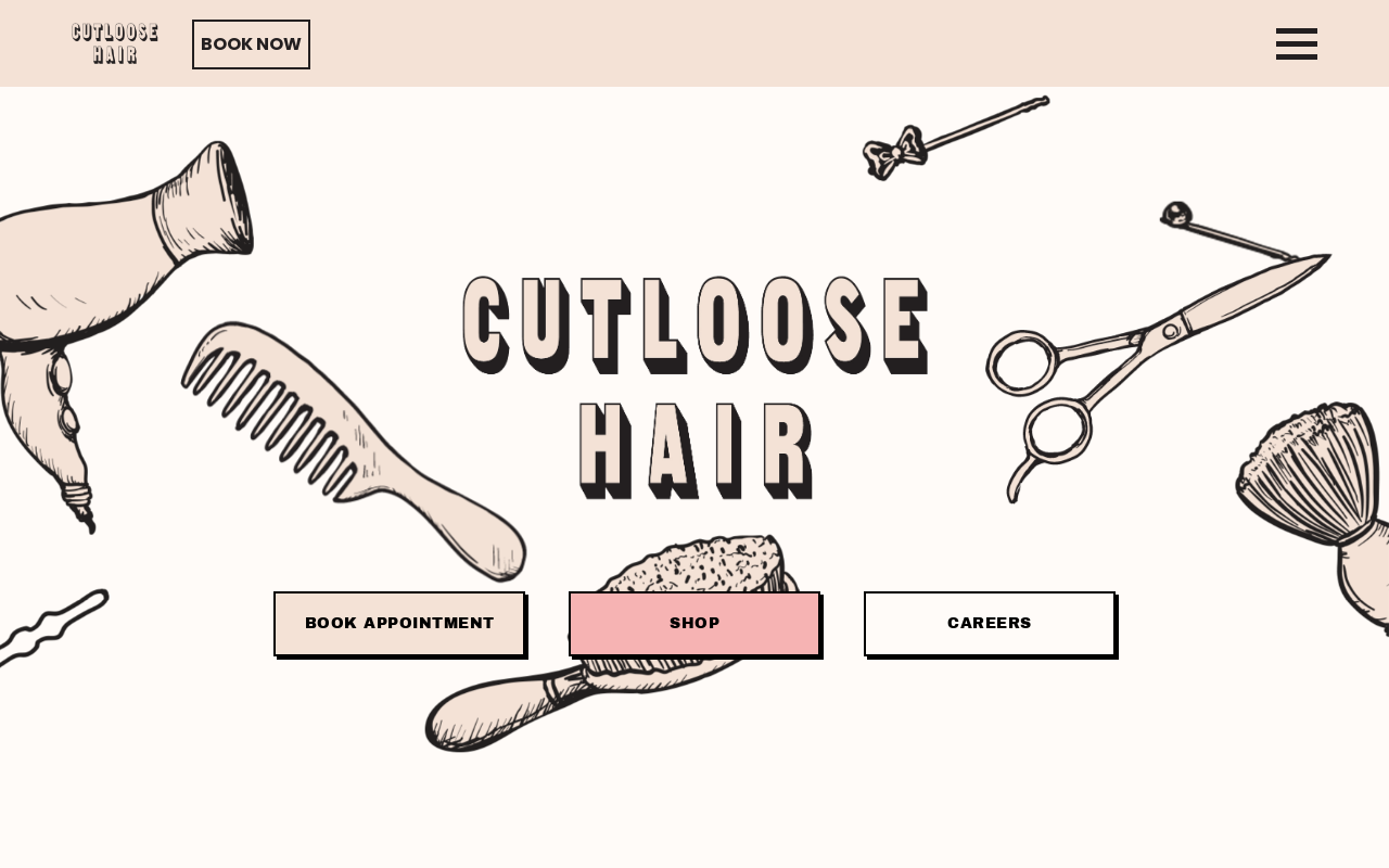 Cutloose — screenshot of their official website