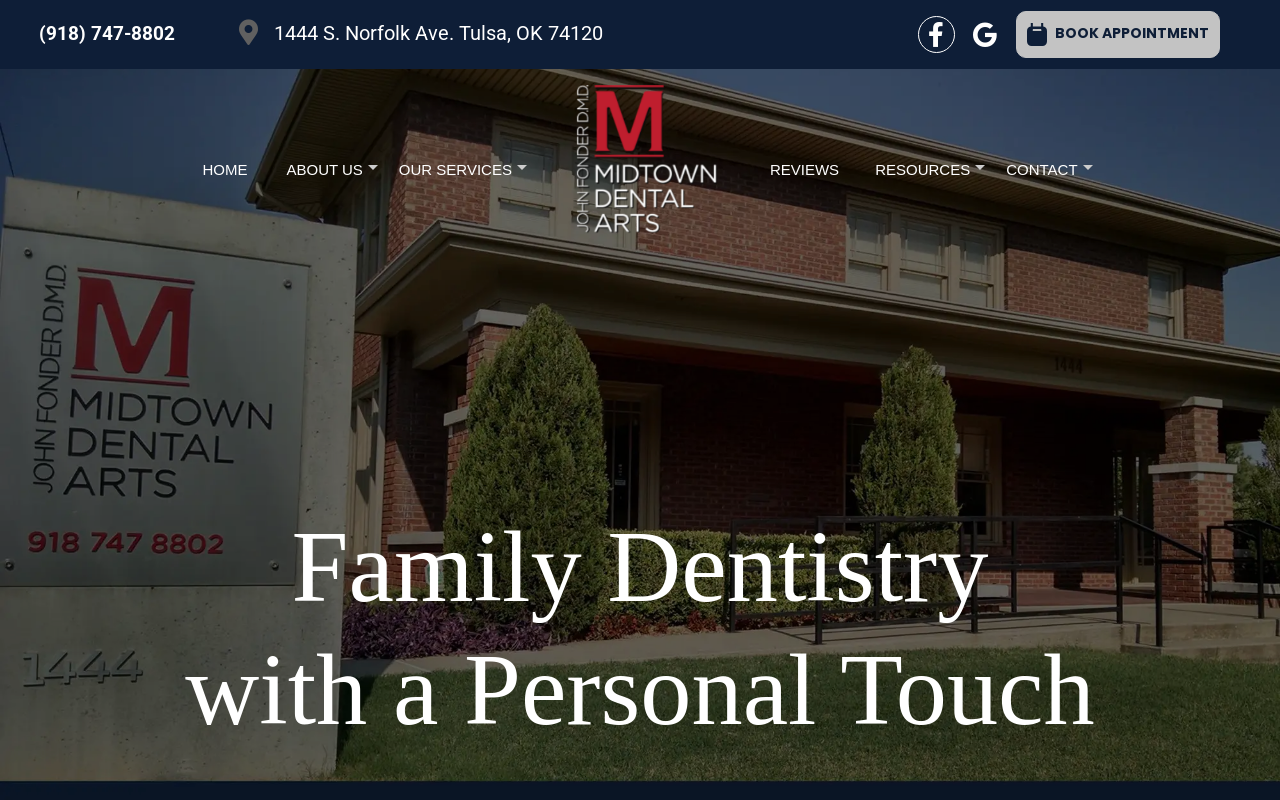 Midtown Dental Arts — screenshot of their official website