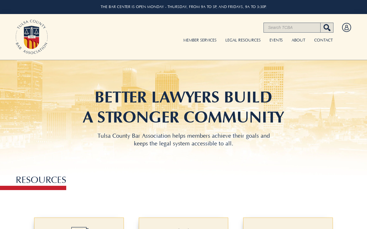 Tulsa County Bar Association — screenshot of their official website