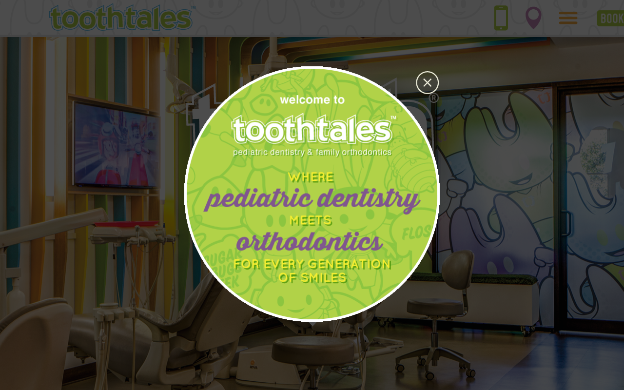 Tooth Tales Family Dentistry — screenshot of their official website