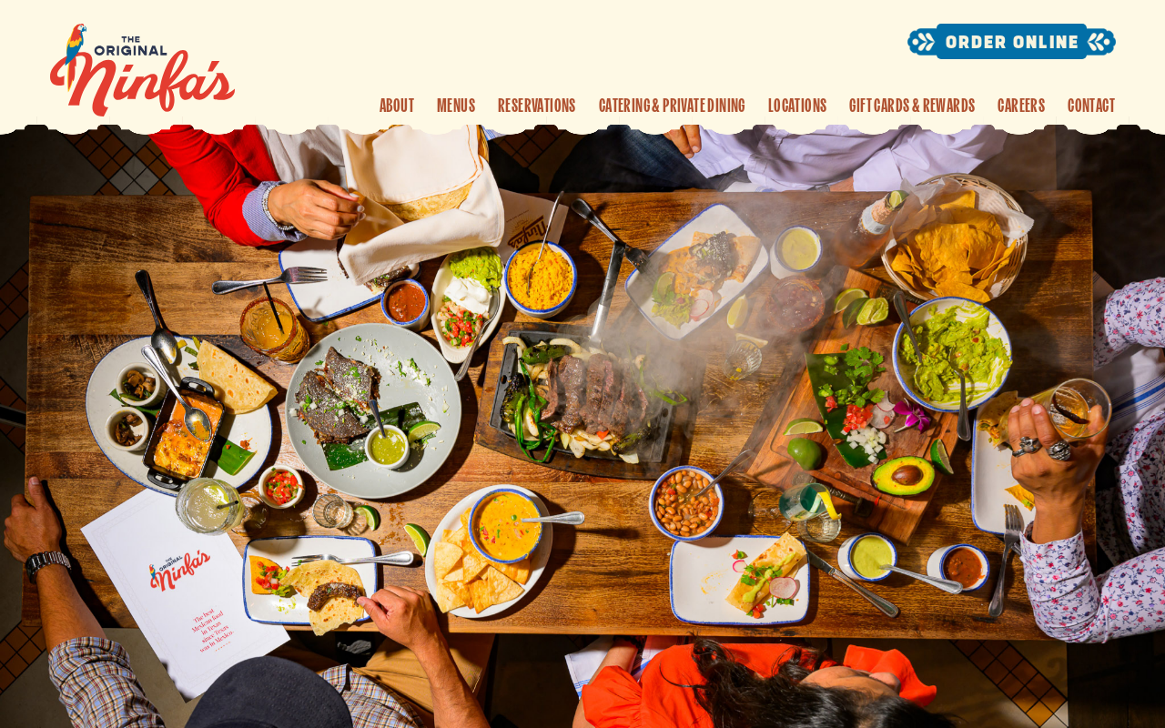 Ninfa’s on Navigation — screenshot of their official website