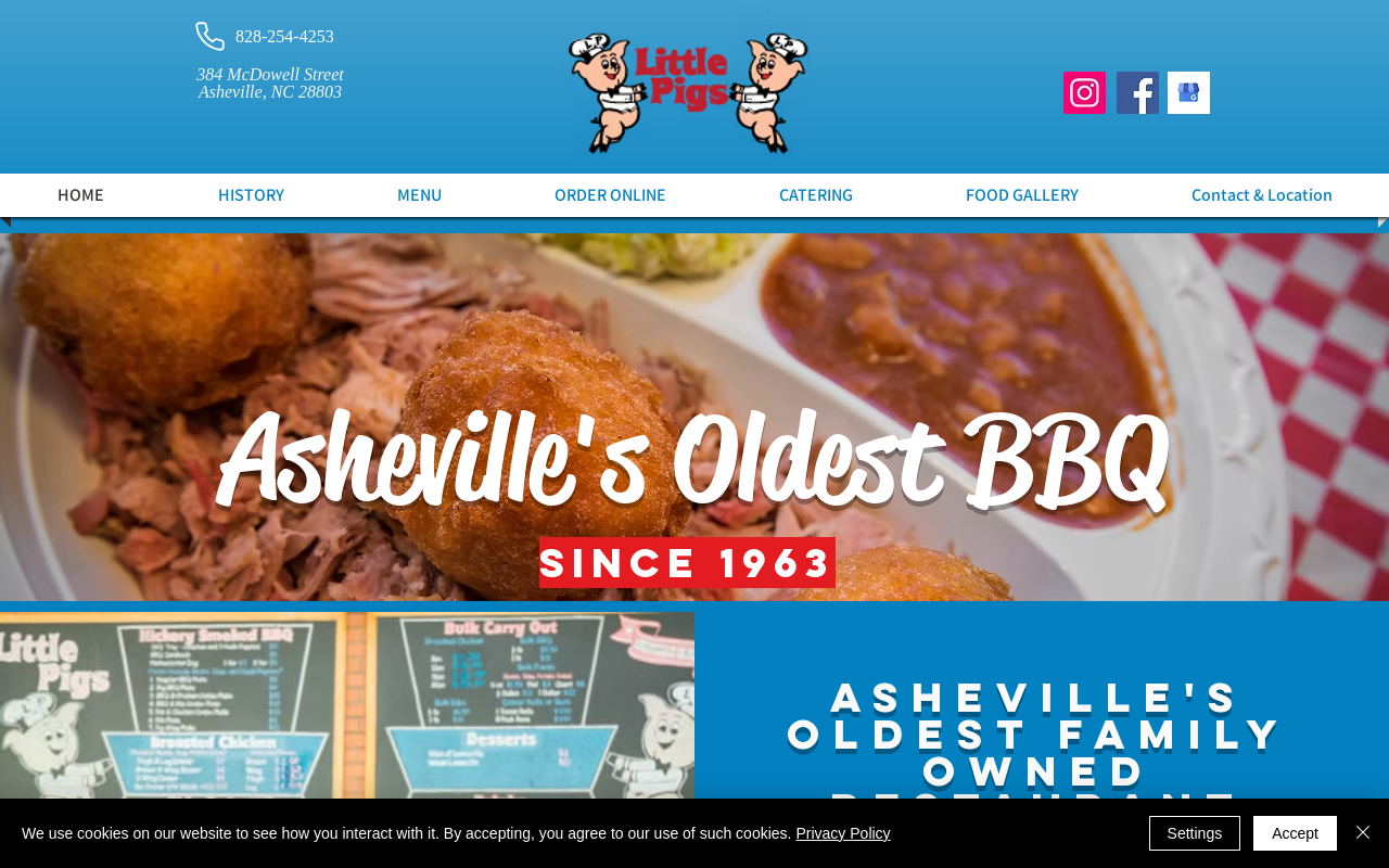 Little Pigs BBQ — screenshot of their official website
