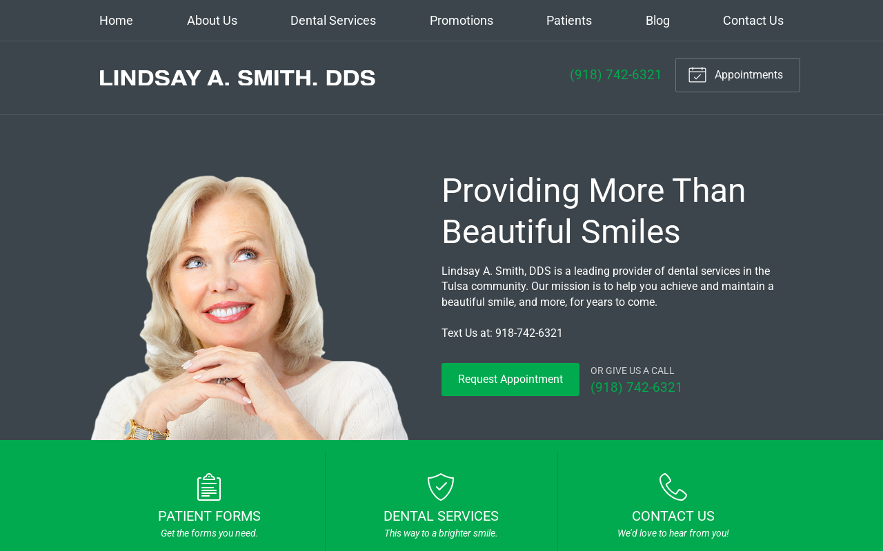Lindsay A. Smith, DDS & Associates — screenshot of their official website