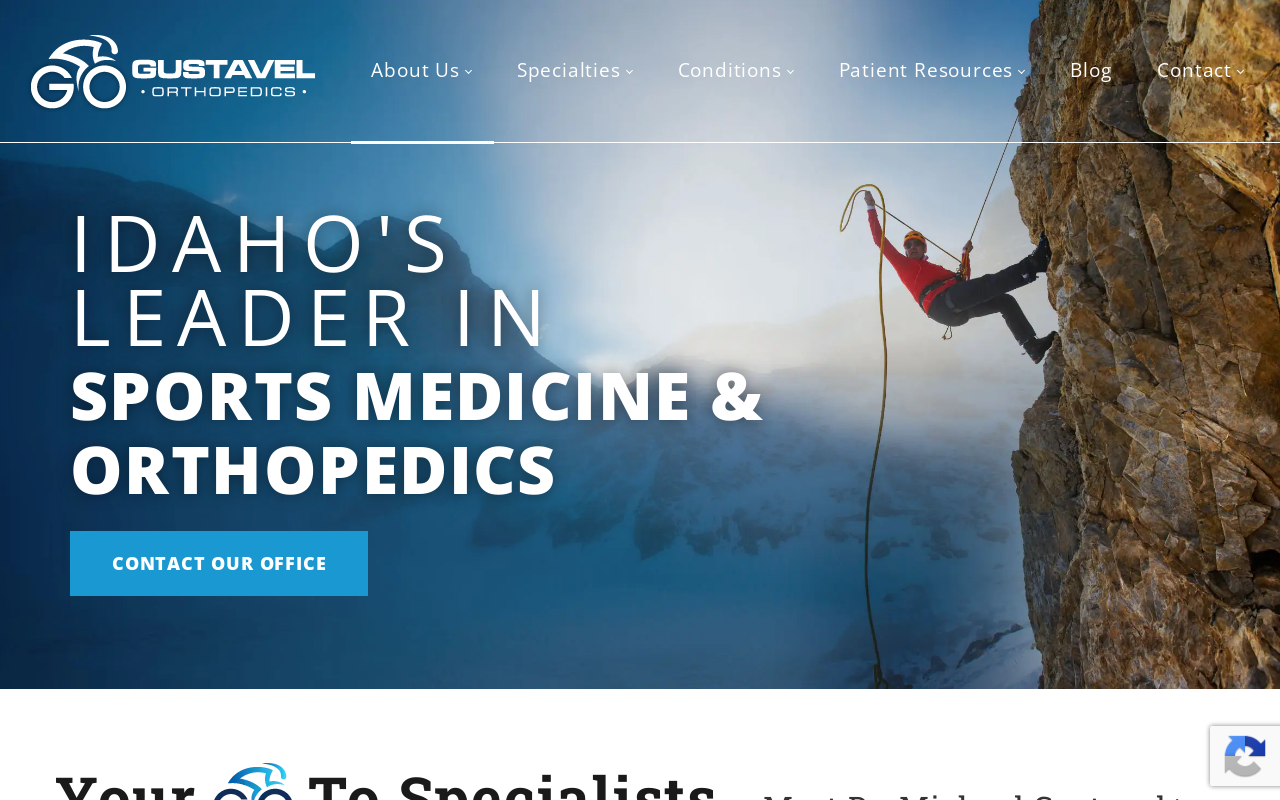 Gustavel Orthopedics — screenshot of their official website