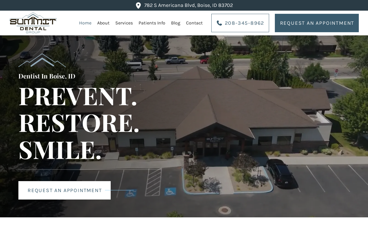 Summit Dental Group — screenshot of their official website