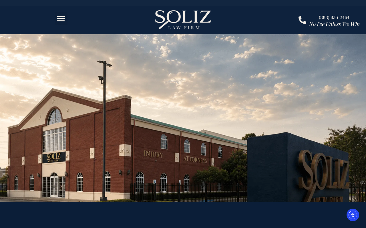 Soliz Law Firm — screenshot of their official website