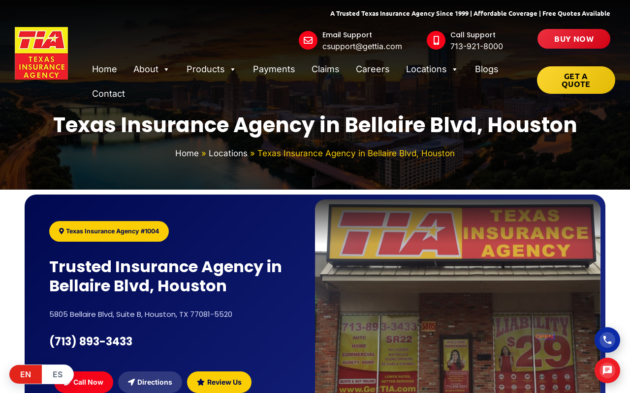 Texas Insurance Agency — screenshot of their official website