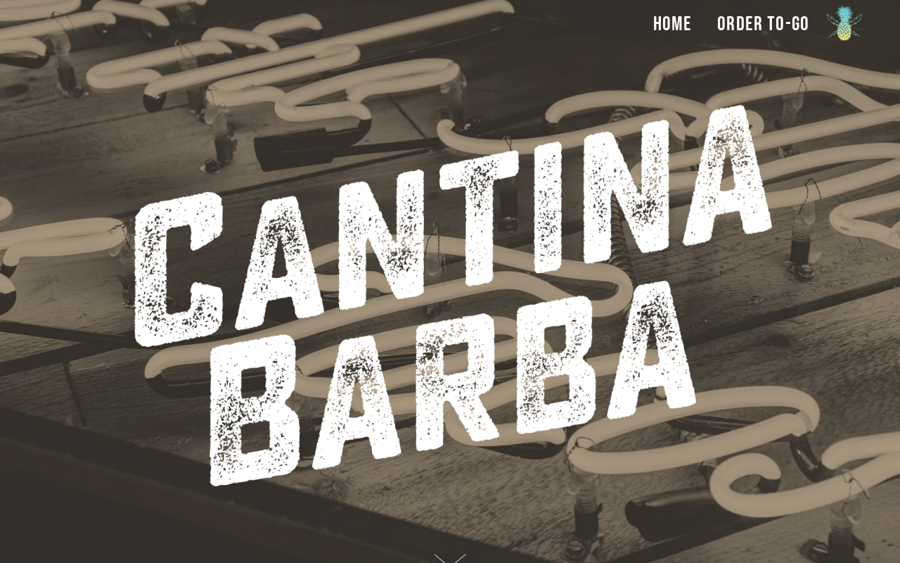 Cantina Barba — screenshot of their official website