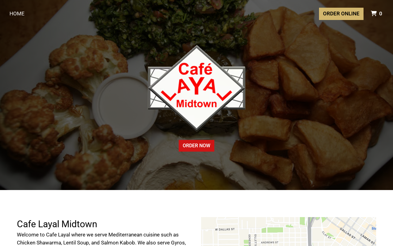 Cafe Layal Midtown — screenshot of their official website