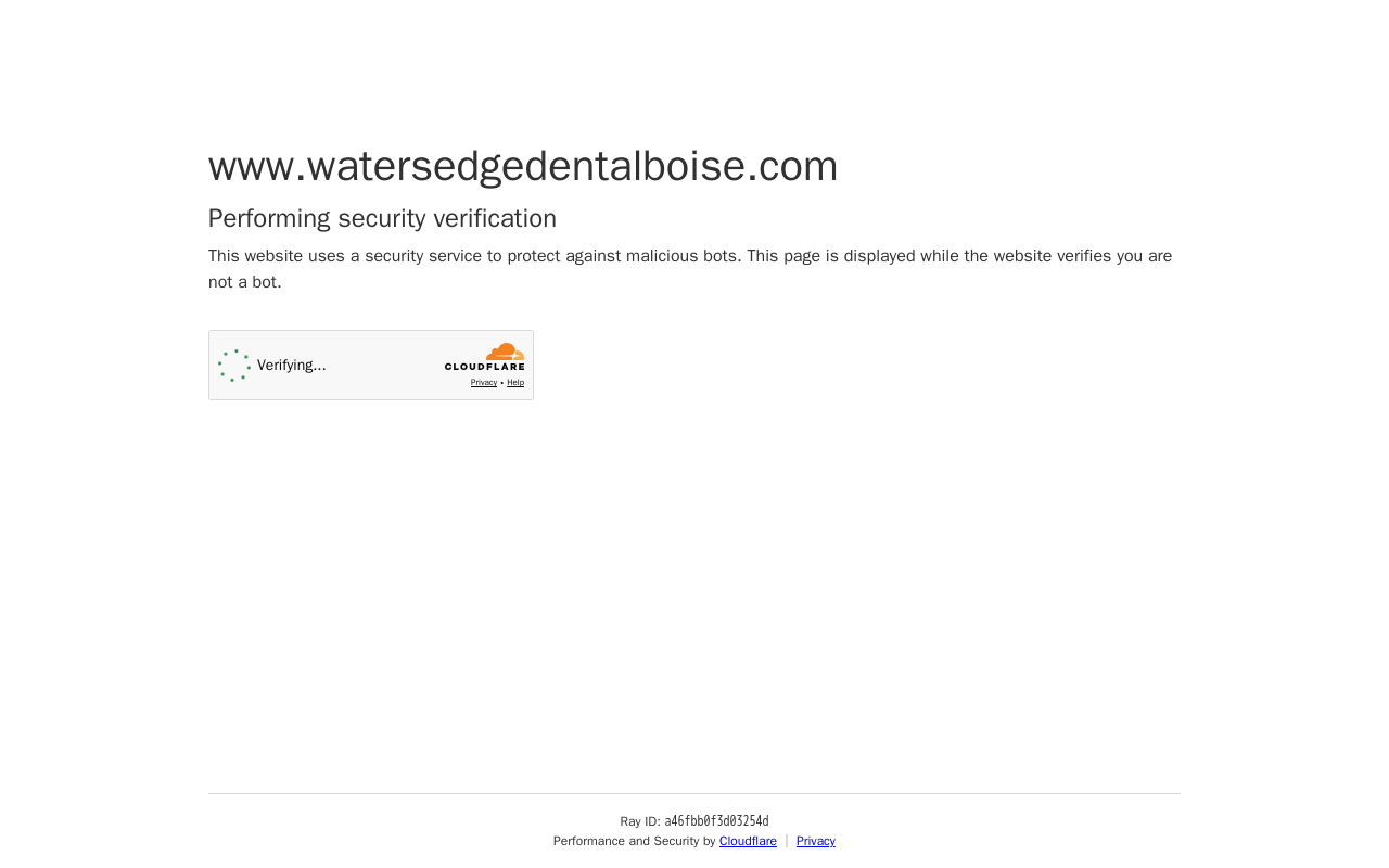 Water's Edge Dental — screenshot of their official website