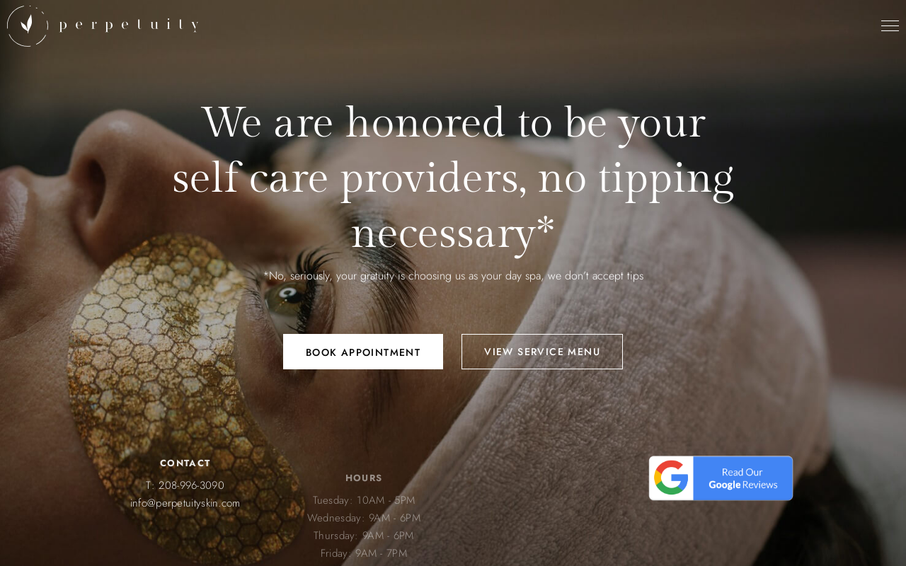 Perpetuity — screenshot of their official website