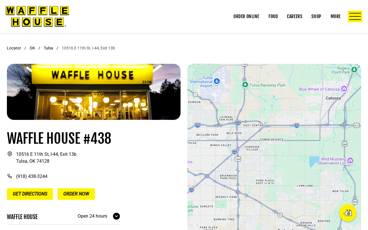 Waffle House — screenshot of their official website