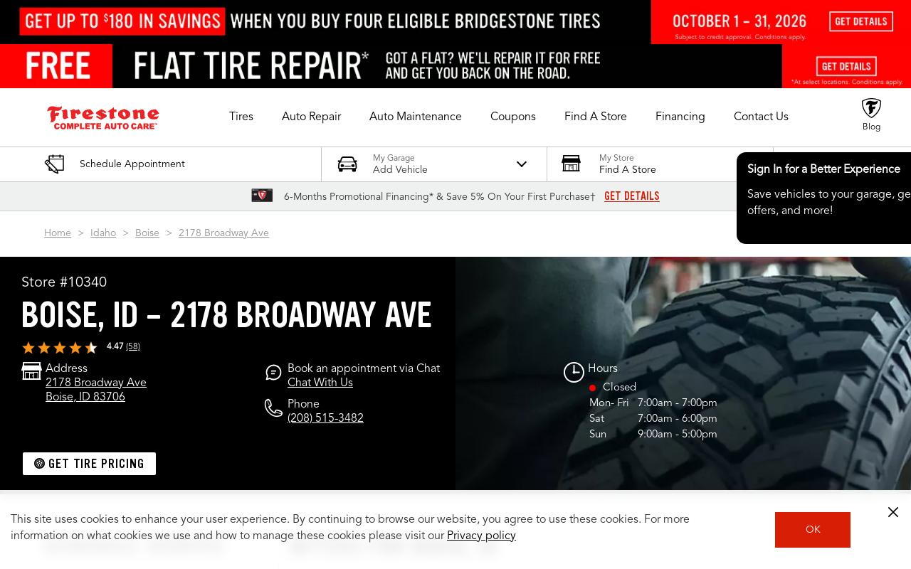 Firestone — screenshot of their official website