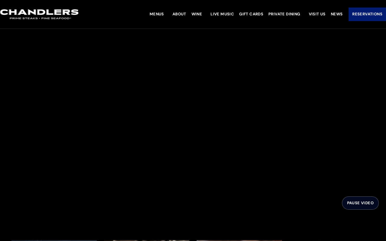 Chandlers Steakhouse — screenshot of their official website