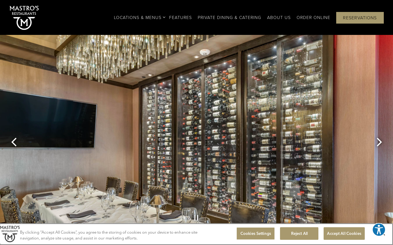 Mastro's Steakhouse — screenshot of their official website