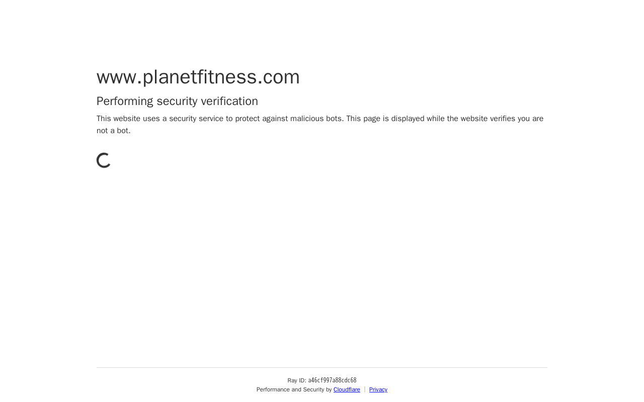 Planet Fitness — screenshot of their official website