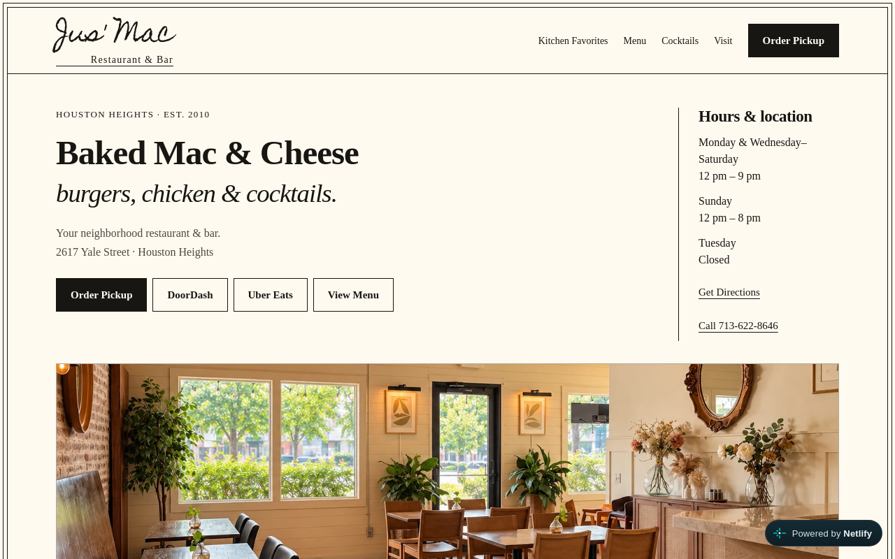 Jus Mac — screenshot of their official website