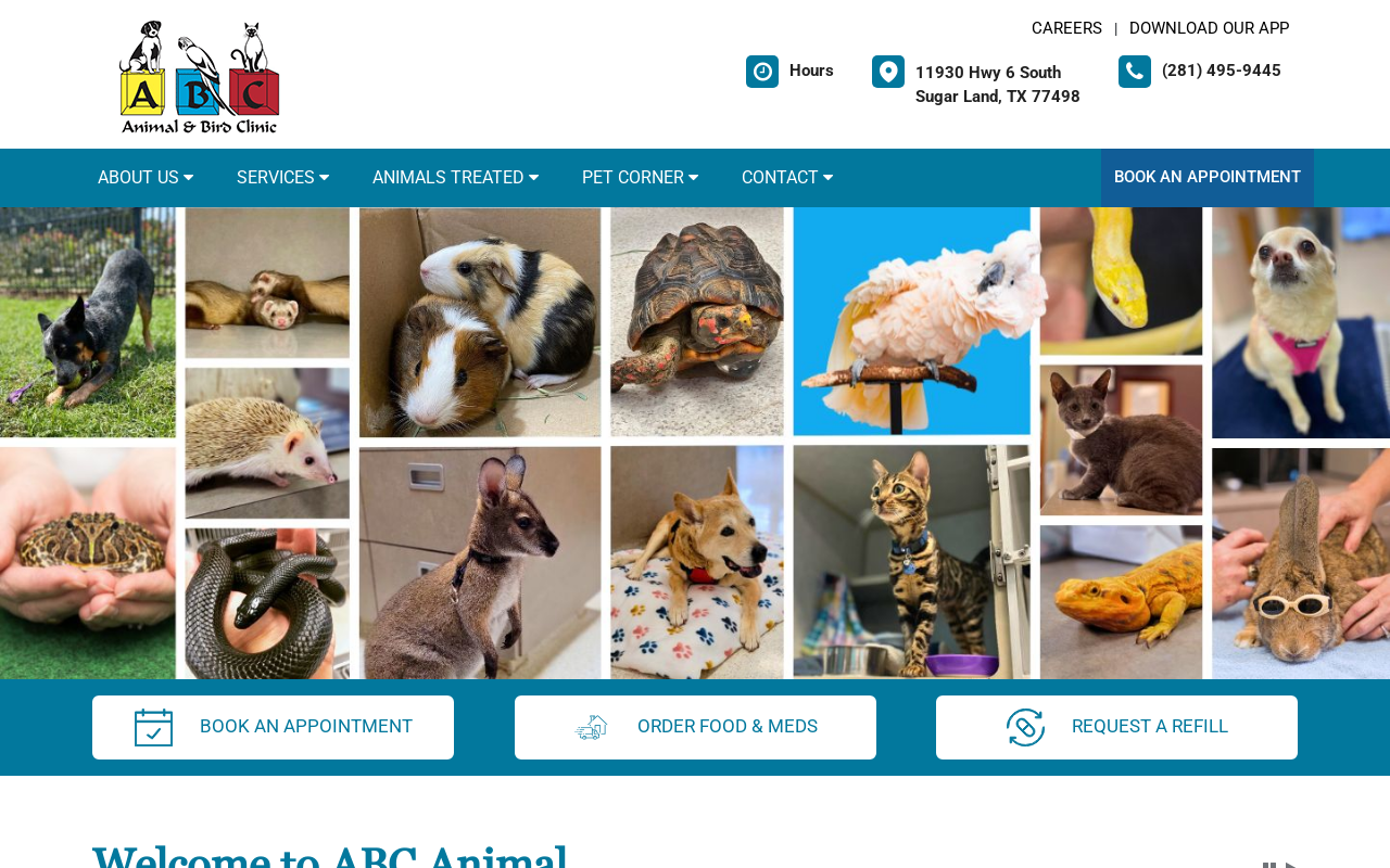 ABC Animal & Bird Clinic — screenshot of their official website